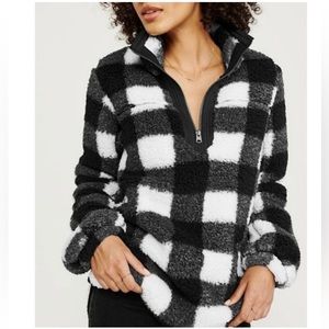 Abercrombie and Fitch Buffalo Checkered Sherpa Fleece